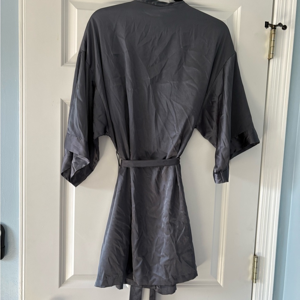 Victoria's Secret Gray Satin Robe - Picture 7 of 7